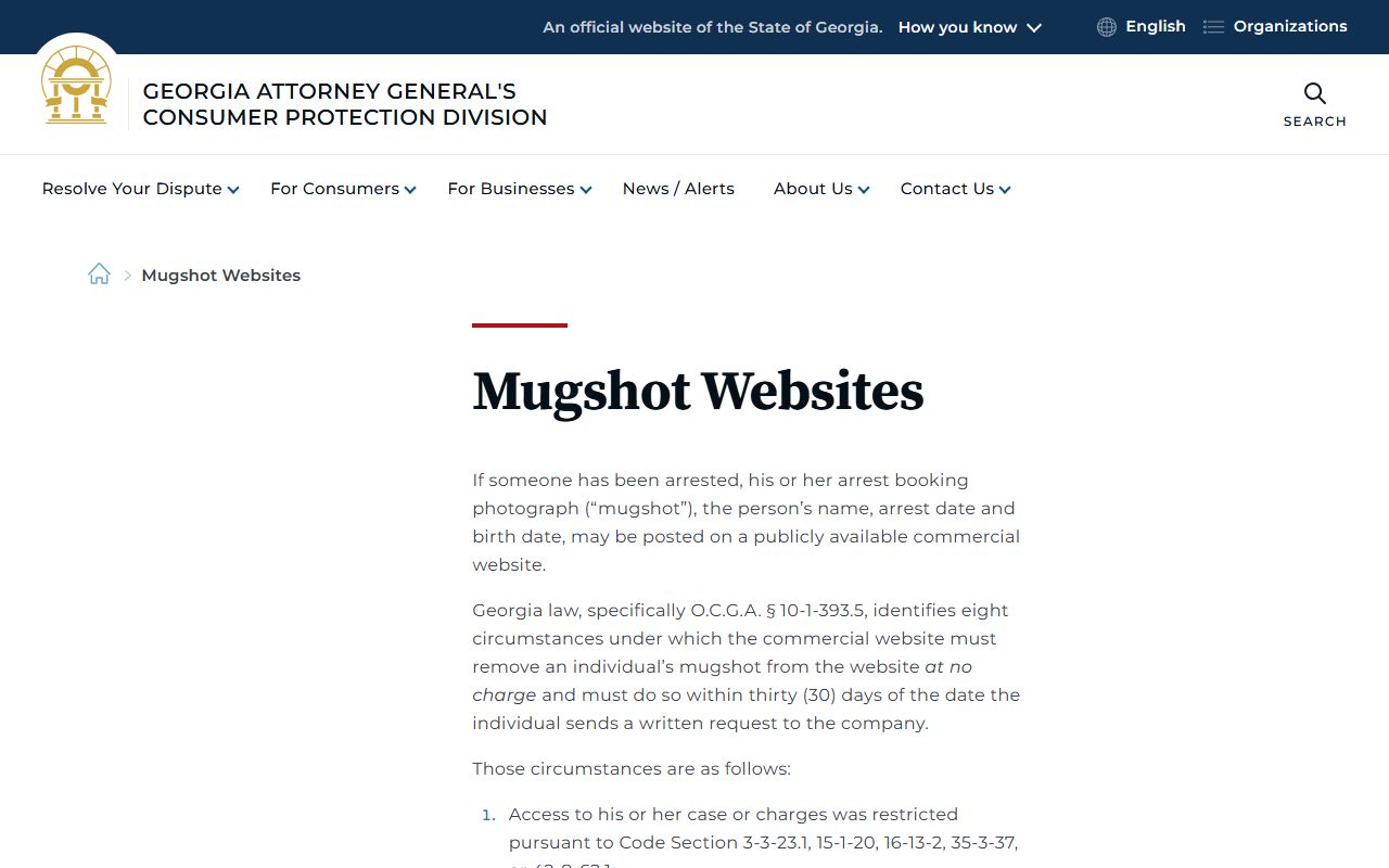 Muscogee County jail mugshots Georgia mugshot law page